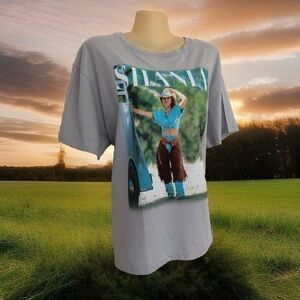 Shania Graphic Women's Gray T-Shirt